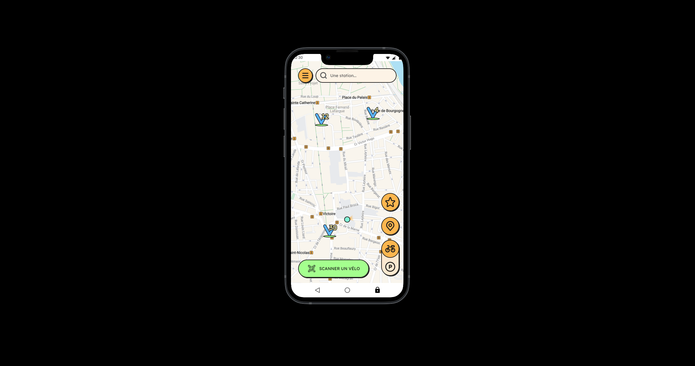 Bovélo App Home