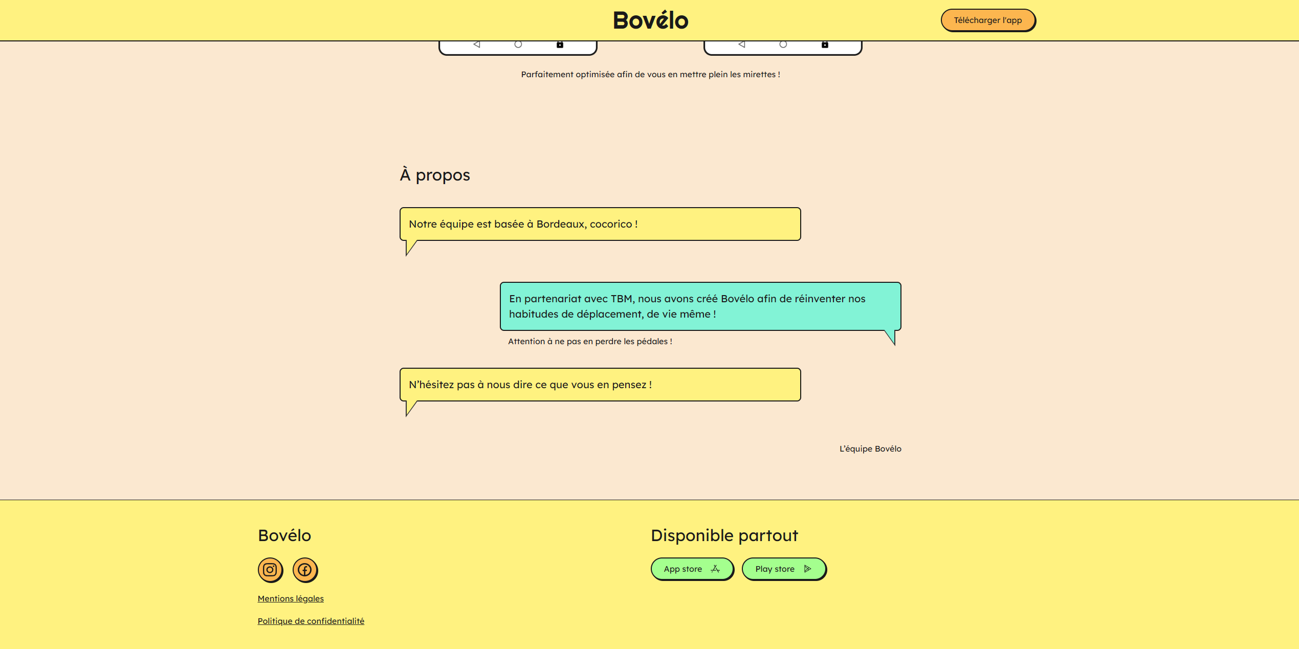 Bovélo Footer