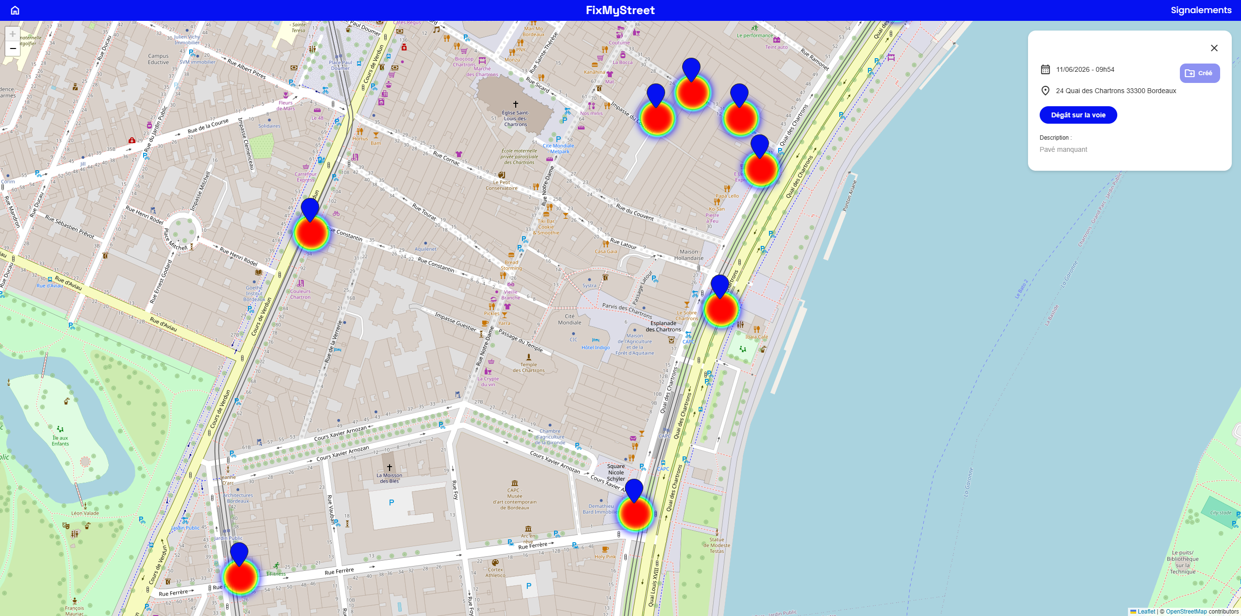 FixMyStreet Signalement