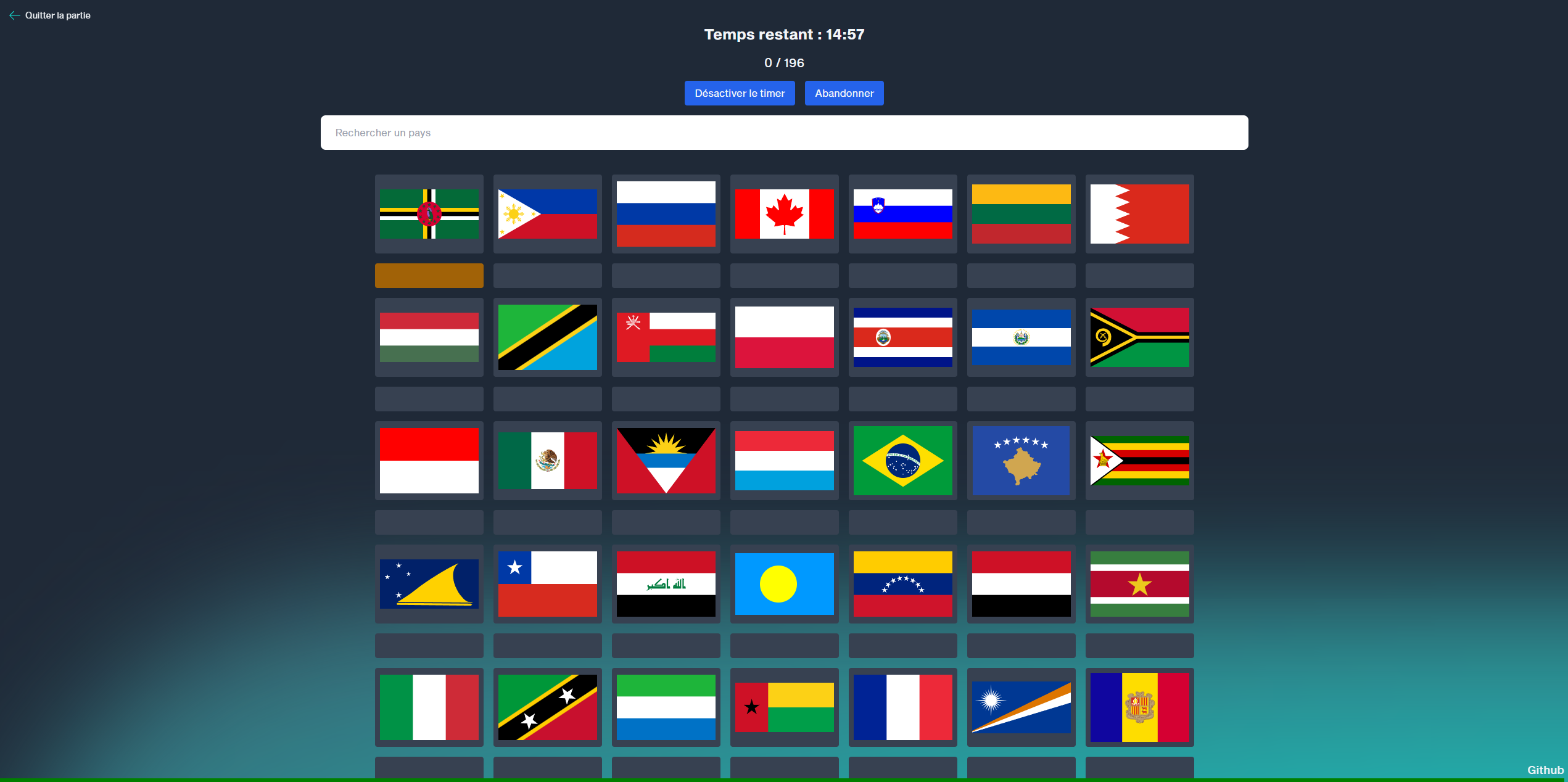 Geoquizz Lists Flags