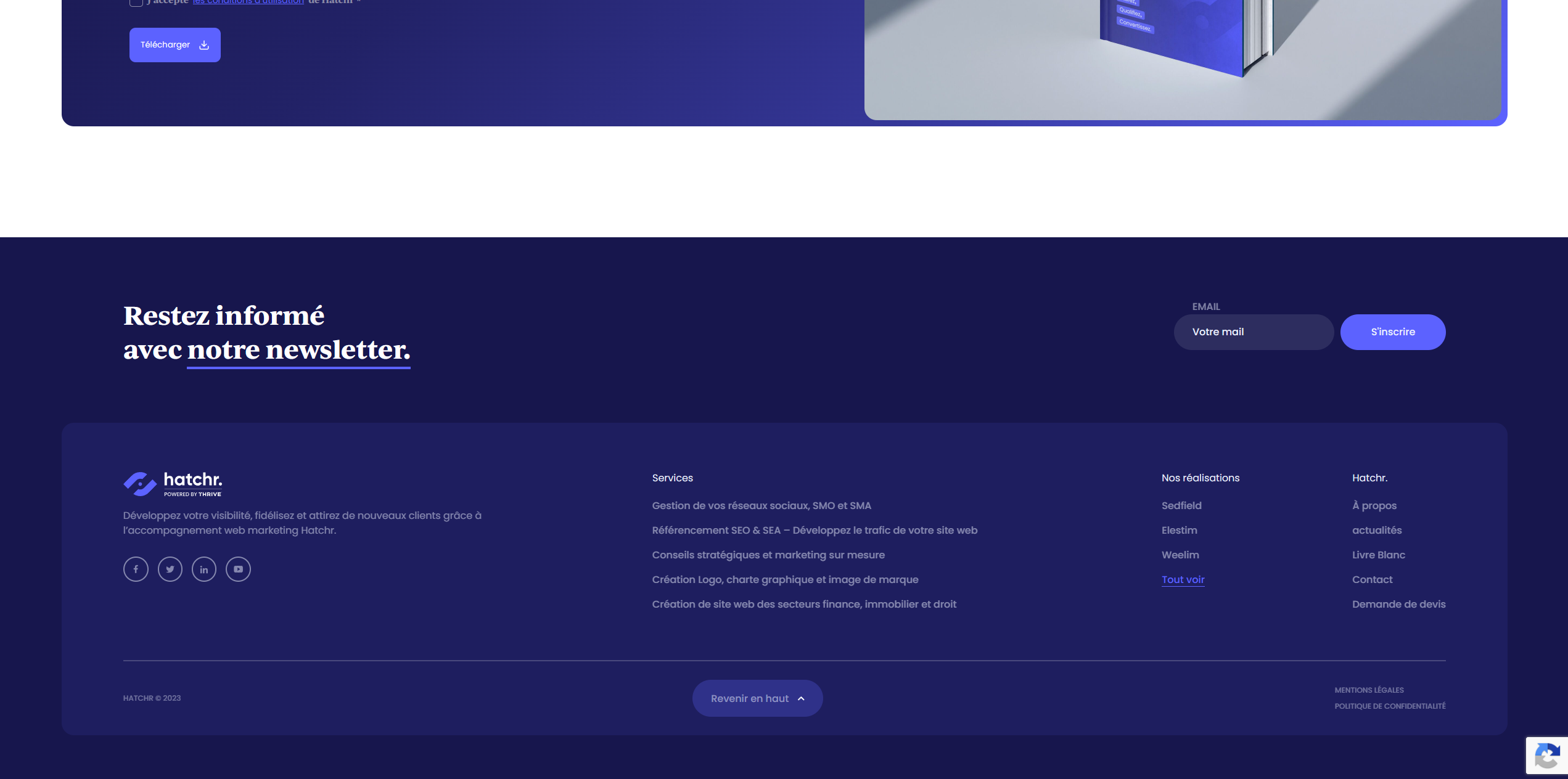 Hatchr Footer