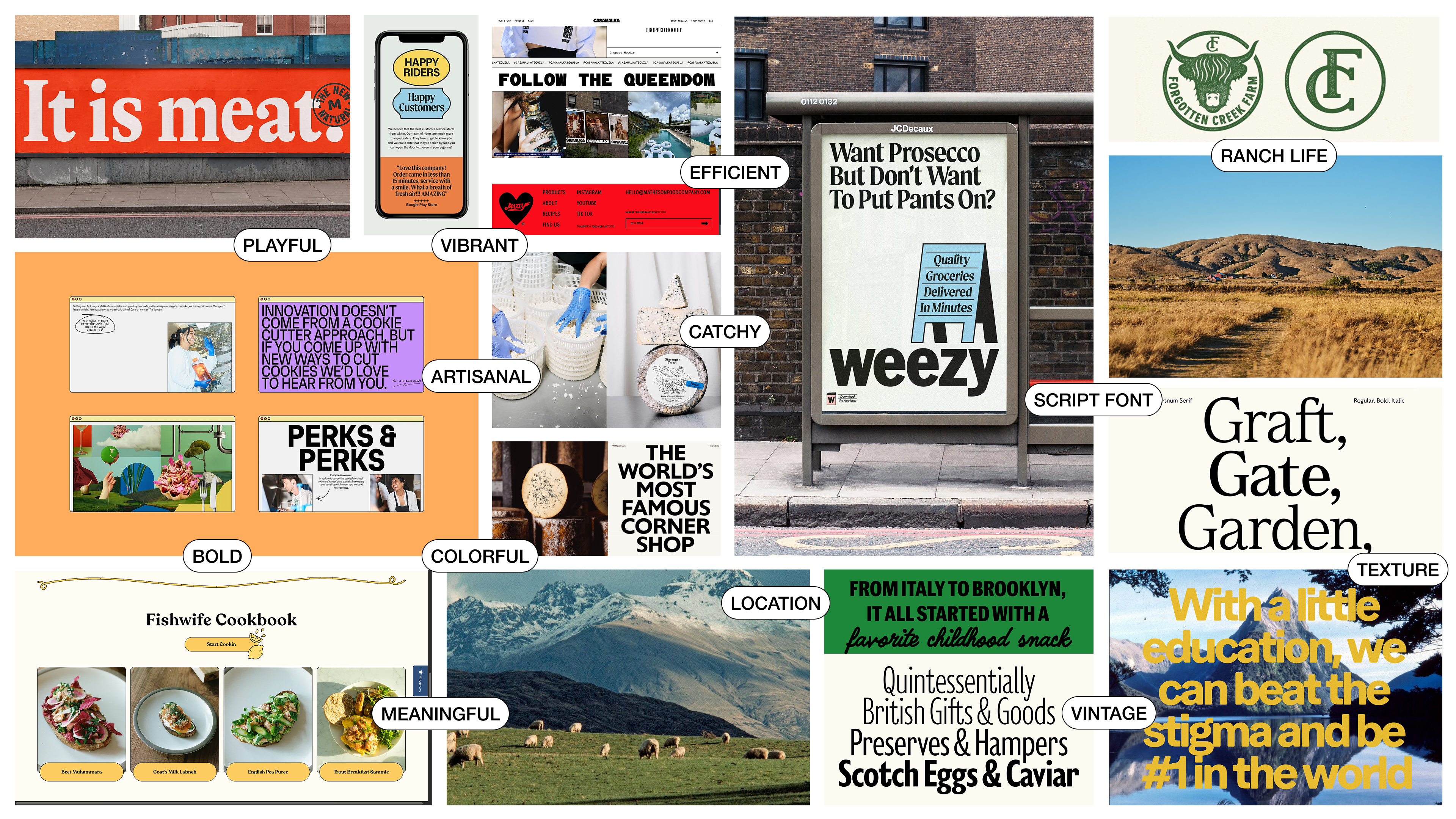 Marin French Cheese Moodboard