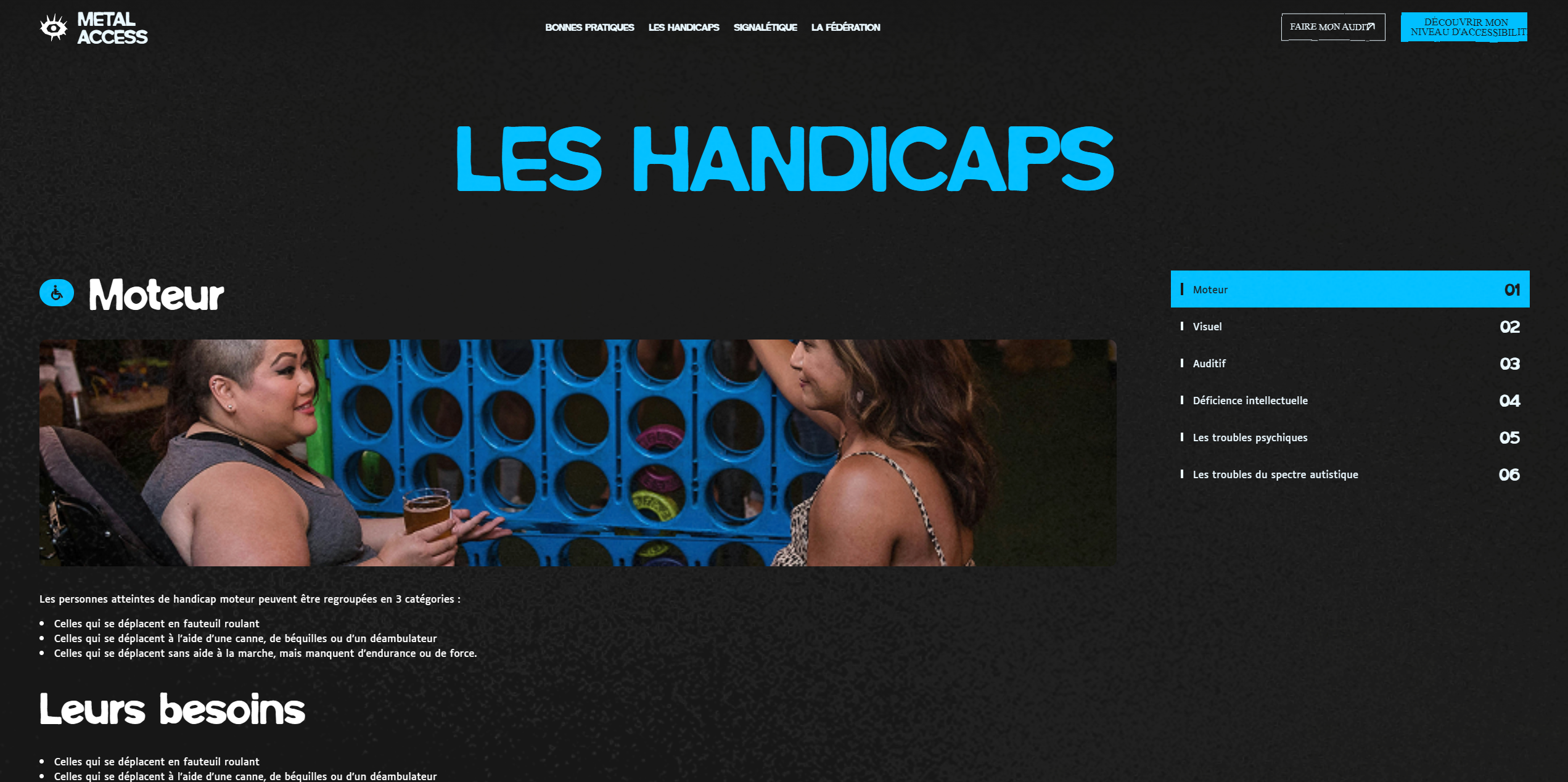 Metal Access Handicaps