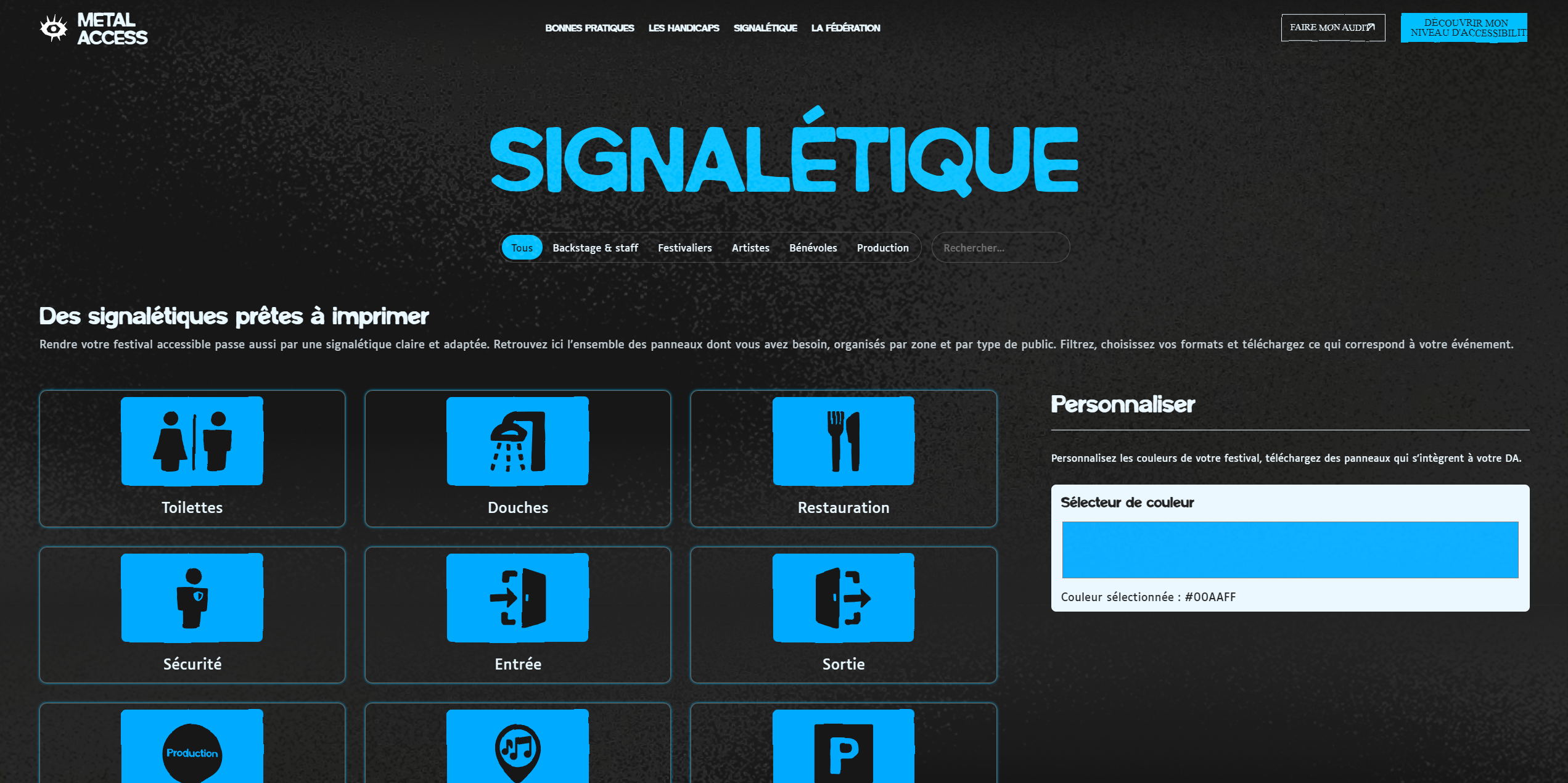 Metal Access Signaletique