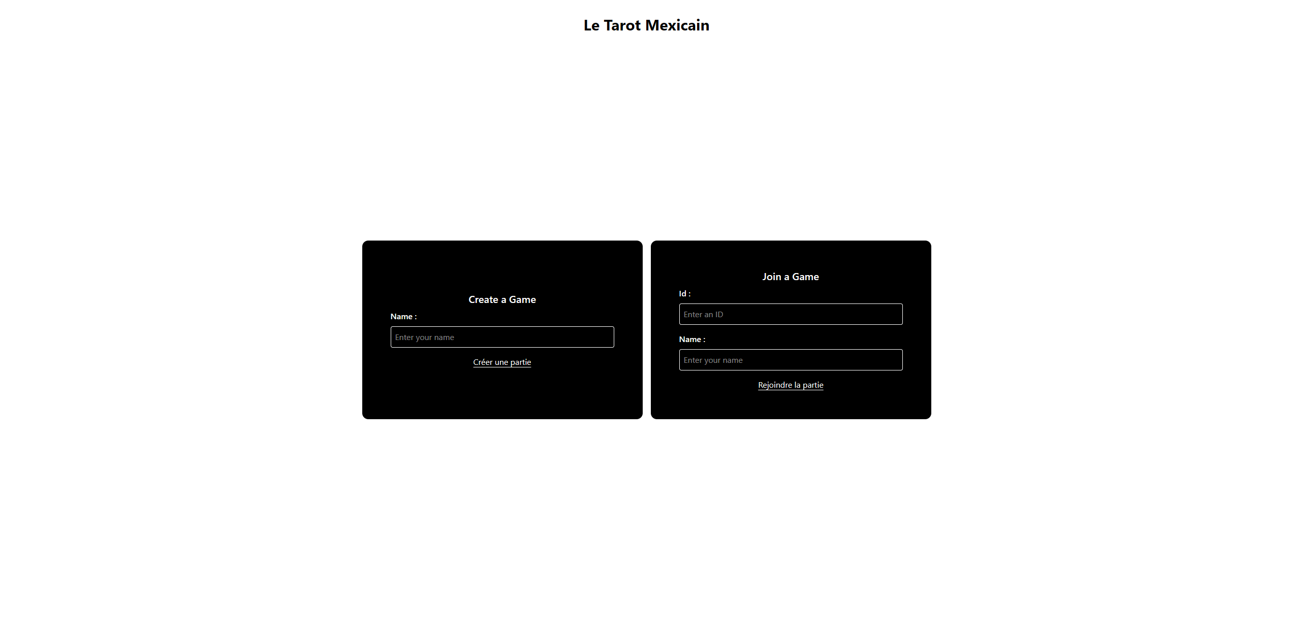 Tarot Africain Home