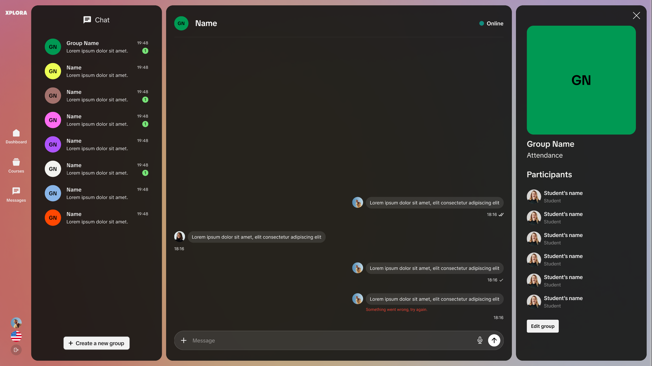 Xplora App chat