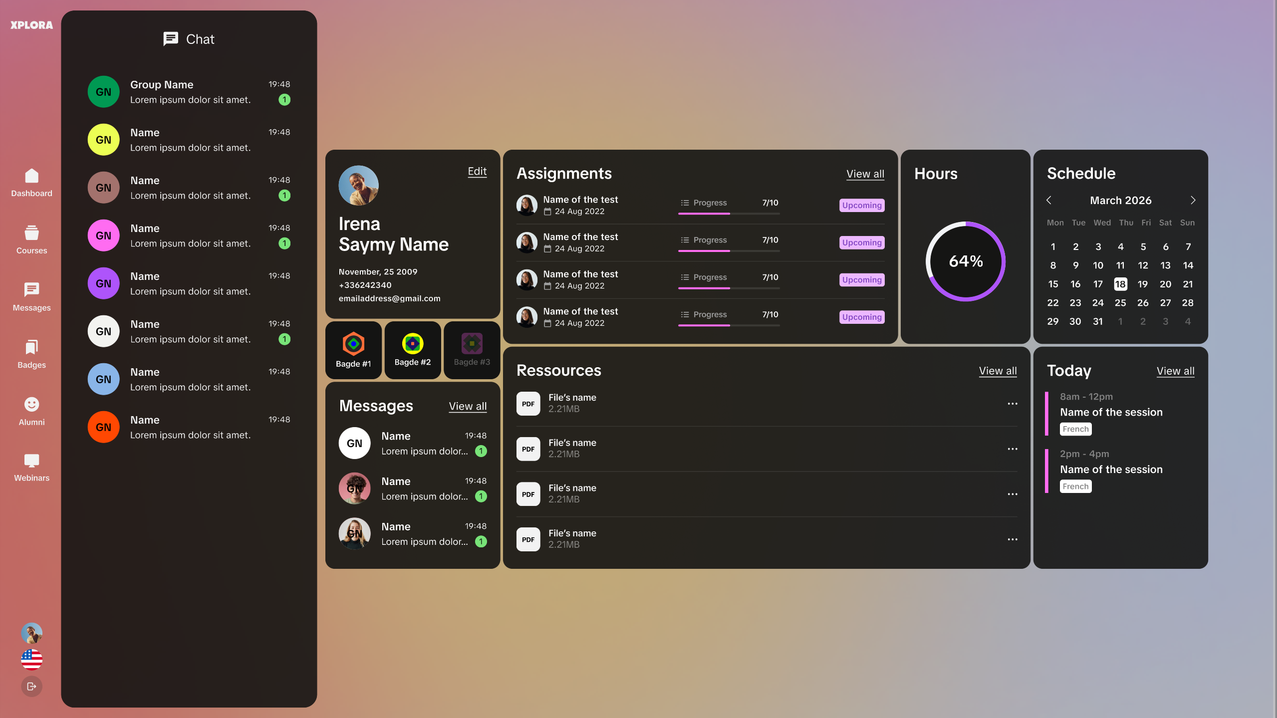 Xplora App Home